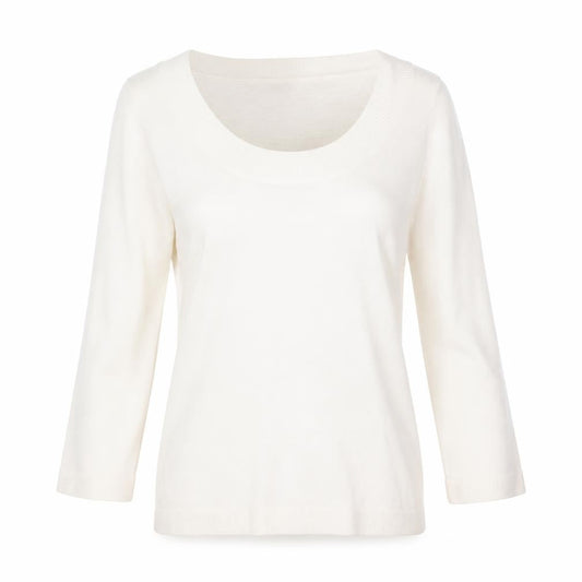 Mk Womens Ivory   Pullover Jumper Size M