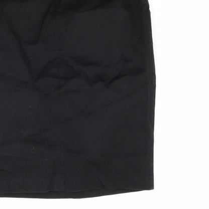 Oasis Womens Black  Canvas Mini Skirt Size 8