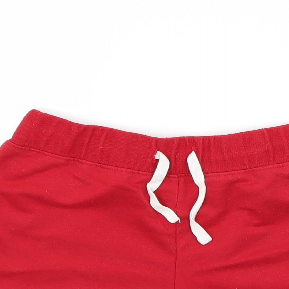 Active Girls Red Striped  Cut-Off Shorts Size 9-10 Years