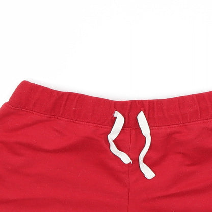 Active Girls Red Striped  Cut-Off Shorts Size 9-10 Years