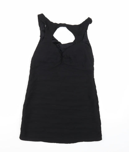 Boohoo Womens Black  Rayon A-Line  Size S