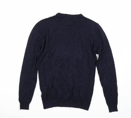 Sobino Mens Blue   Pullover Jumper Size M
