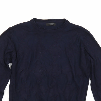 Sobino Mens Blue   Pullover Jumper Size M