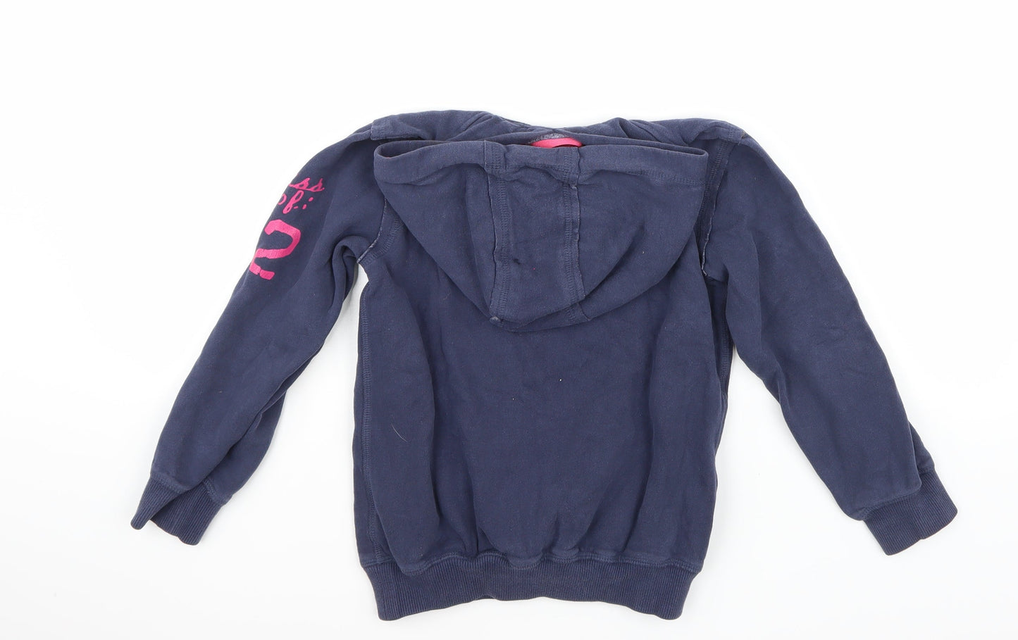 NEXT Girls Blue  Rayon Pullover Hoodie Size 8 Years