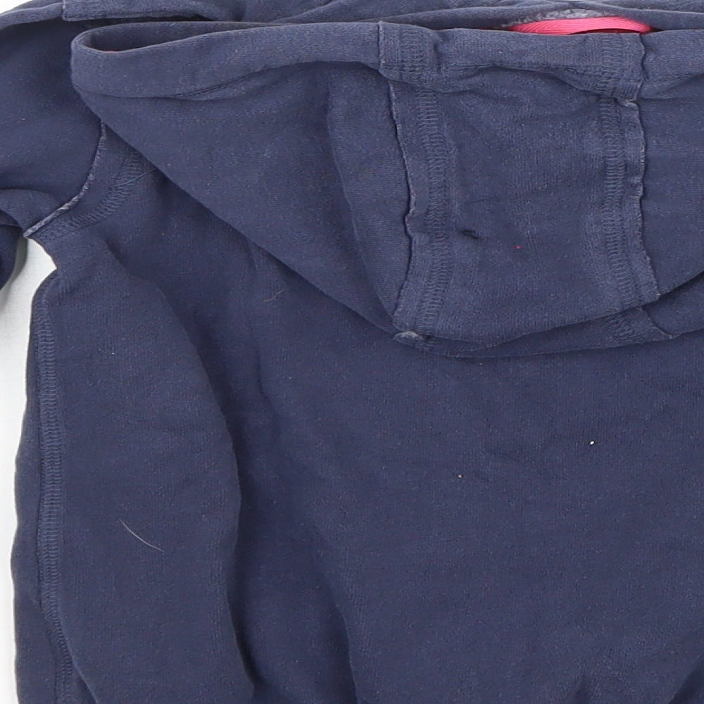 NEXT Girls Blue  Rayon Pullover Hoodie Size 8 Years