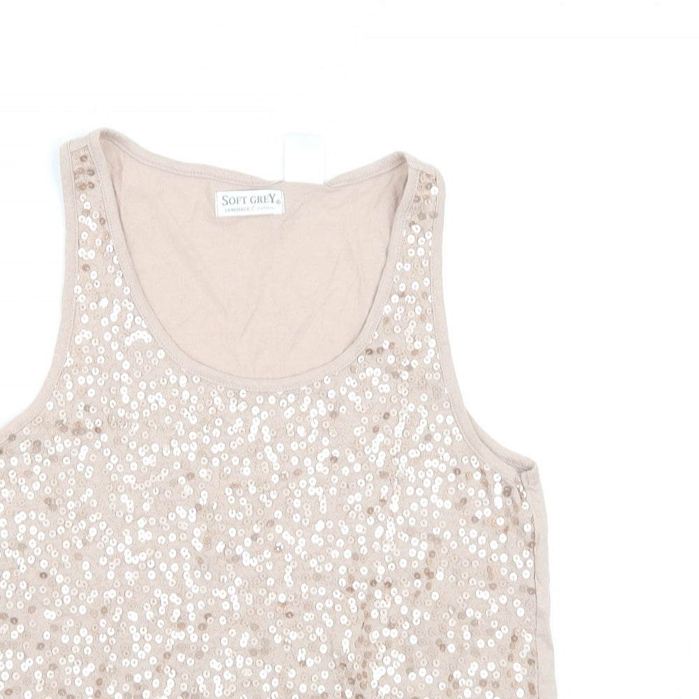 SOFT GREY Womens Pink   Basic Tank Size 8