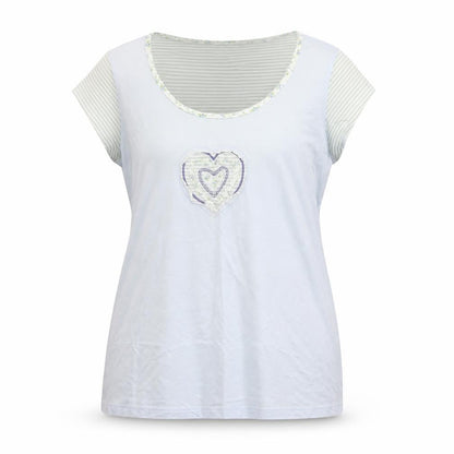 Pure cotton Womens Blue   Basic T-Shirt Size XL