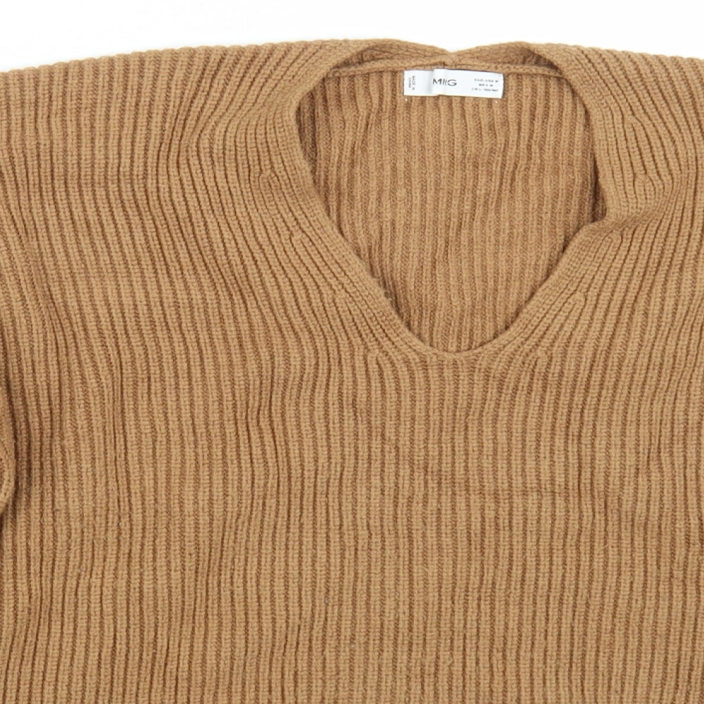 Mango Womens Brown   Pullover Jumper Size M