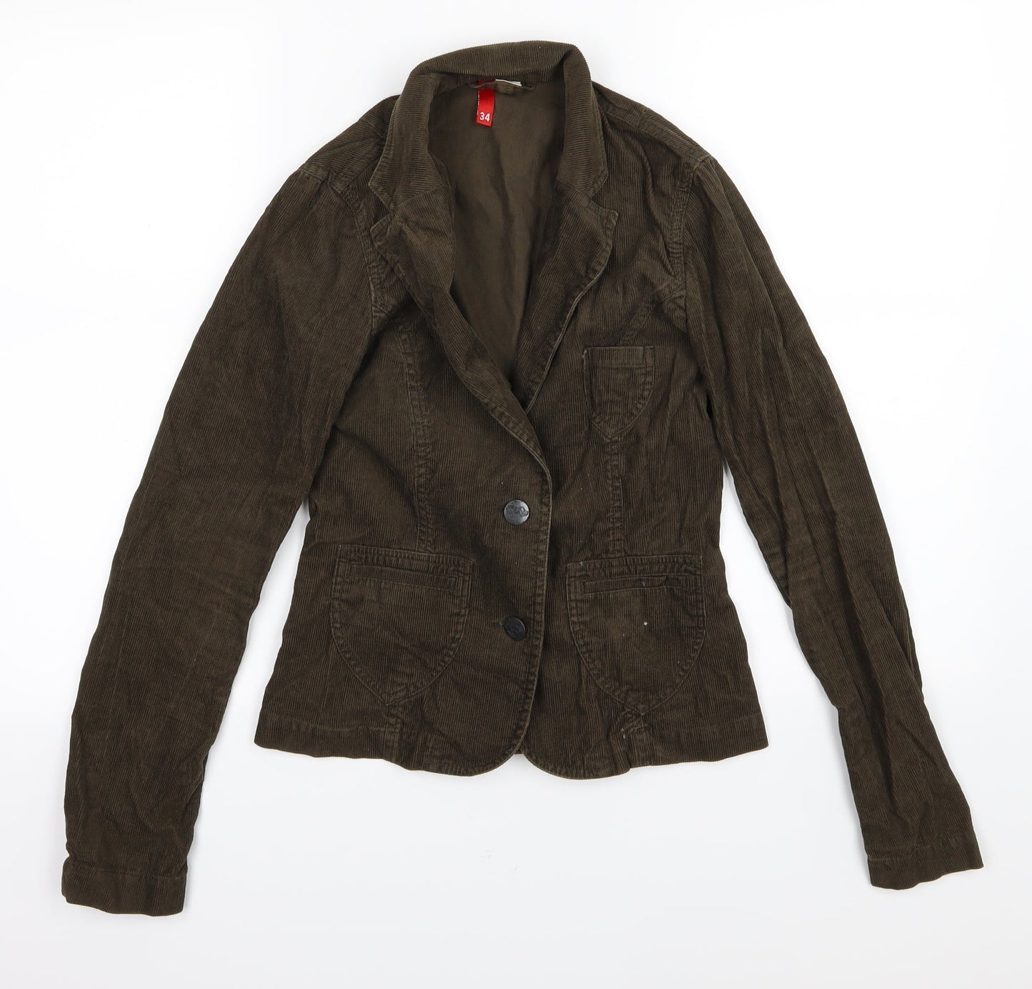 Divided by H&M Womens Brown  Corduroy Jacket  Size 6