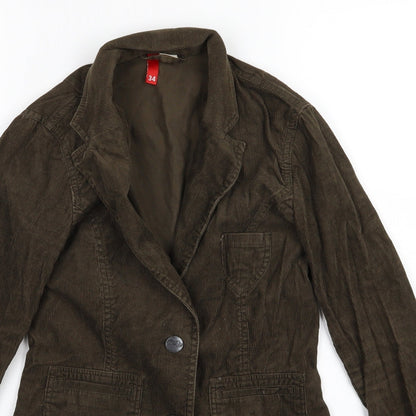 Divided by H&M Womens Brown  Corduroy Jacket  Size 6