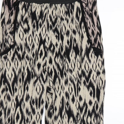 Apricot Womens Brown Animal Print  Harem Trousers Size S L24 in