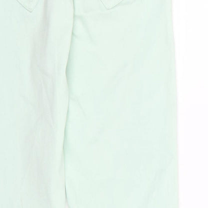 Bershka Womens Green  Denim Skinny Jeans Size 8 L29 in