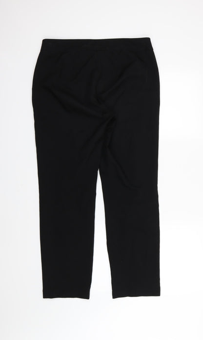 Target Womens Black  Rayon Trousers  Size 12 L28 in