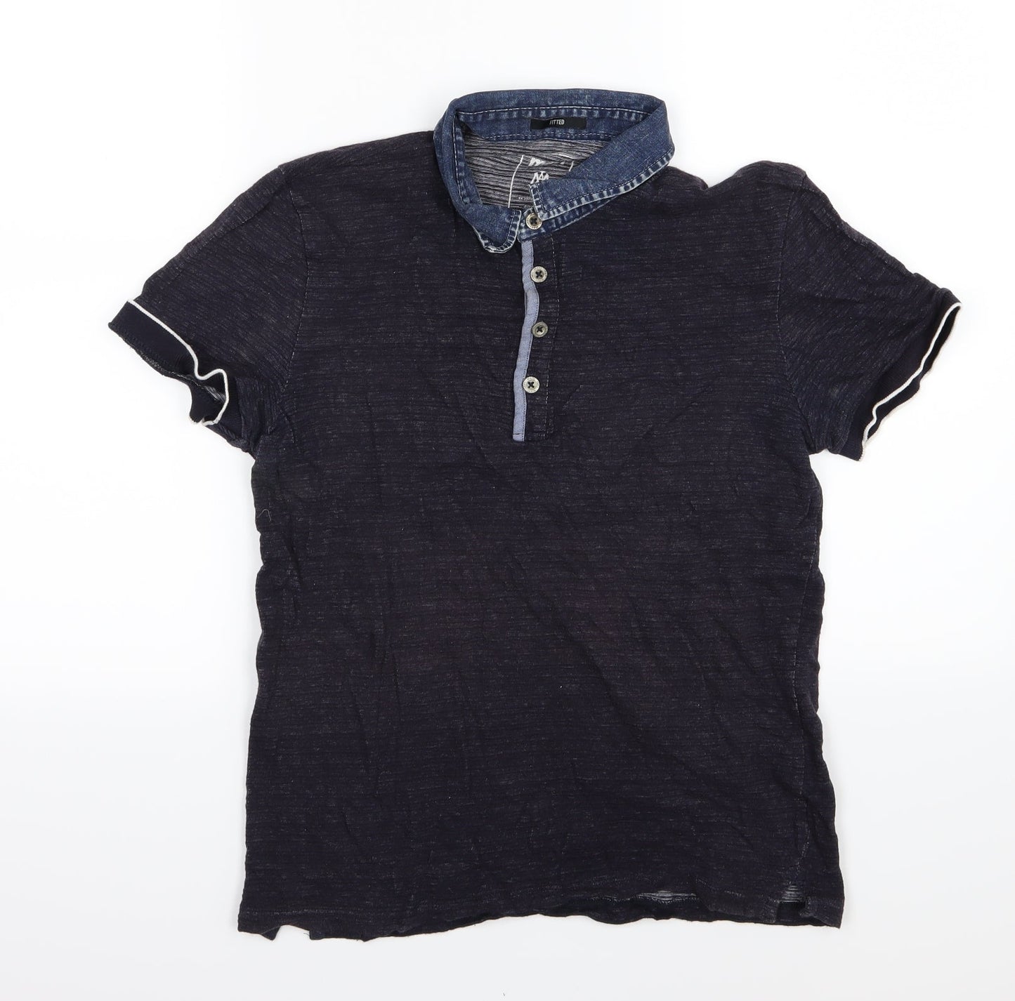 Mavi Mens Blue  Jersey  Polo Size M