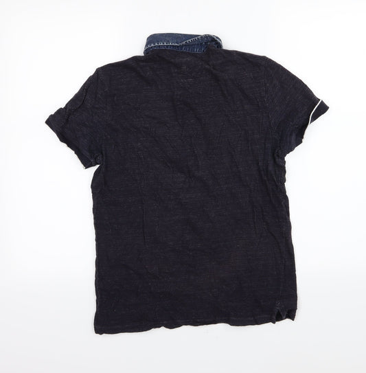 Mavi Mens Blue  Jersey  Polo Size M