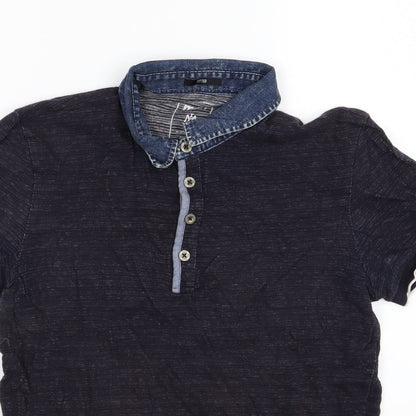 Mavi Mens Blue  Jersey  Polo Size M