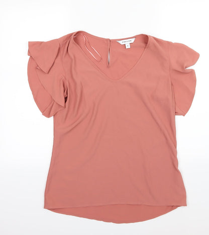 Womens UK Size 8 Preview Brown Basic Blouse
