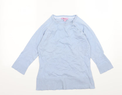 Monsoon Womens Blue  Knit Pullover Jumper Size 12