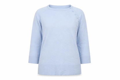 Monsoon Womens Blue  Knit Pullover Jumper Size 12