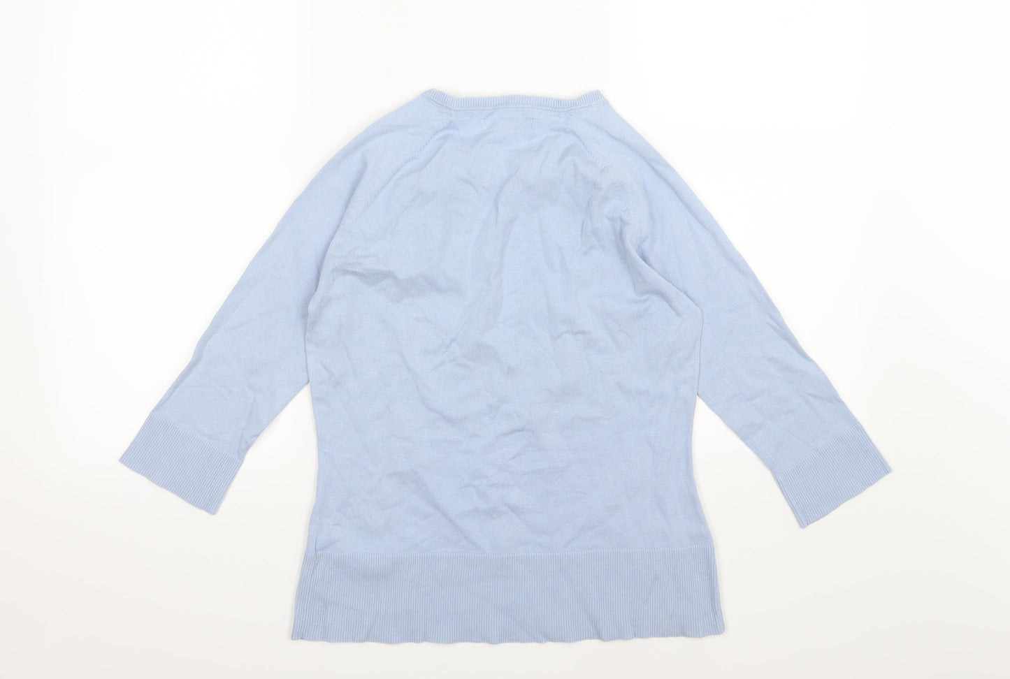 Monsoon Womens Blue  Knit Pullover Jumper Size 12