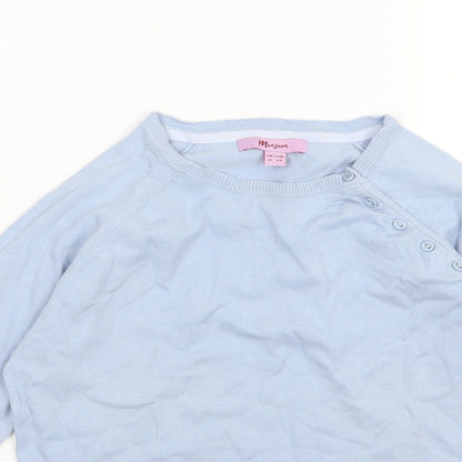 Monsoon Womens Blue  Knit Pullover Jumper Size 12