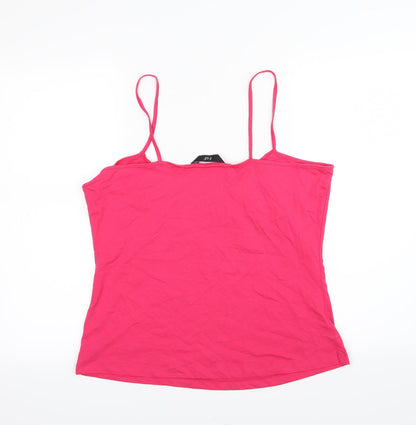 Womens UK Size 16 F&F Pink Basic Tank