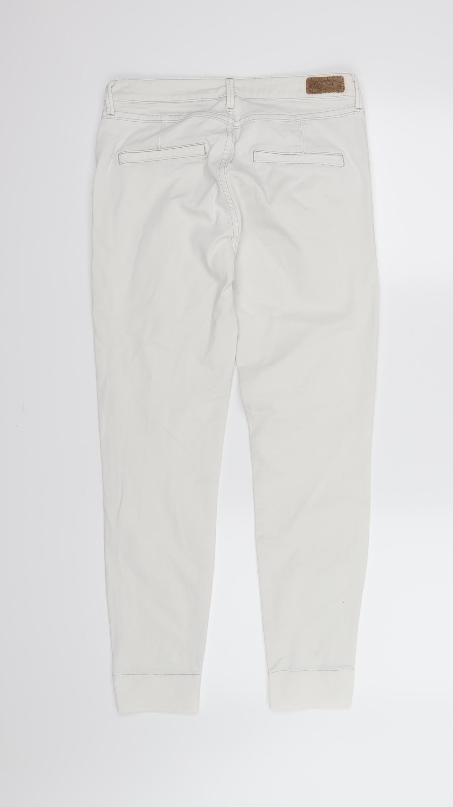 Mango Womens White  Denim Skinny Jeans Size 10 L26 in