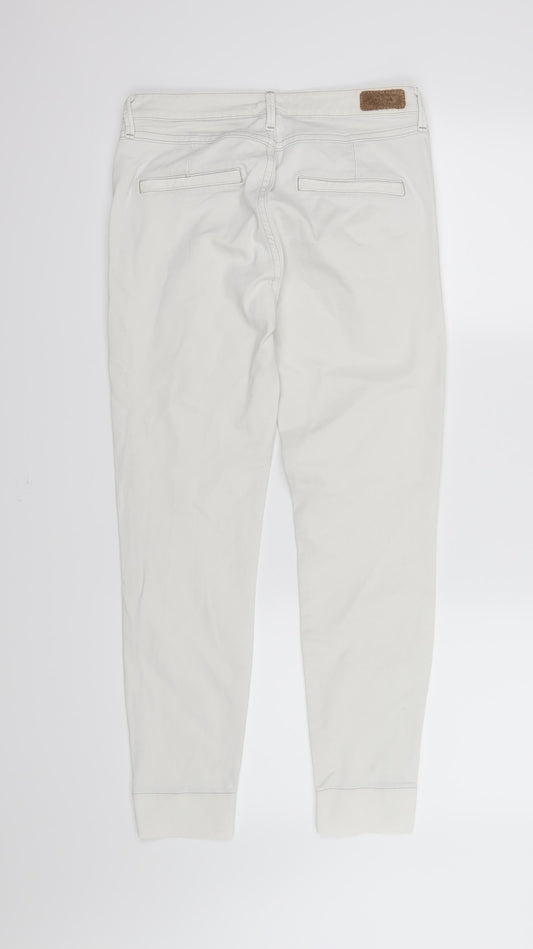 Mango Womens White  Denim Skinny Jeans Size 10 L26 in