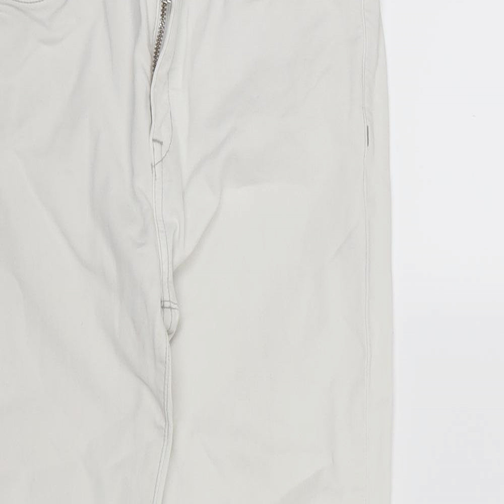 Mango Womens White  Denim Skinny Jeans Size 10 L26 in