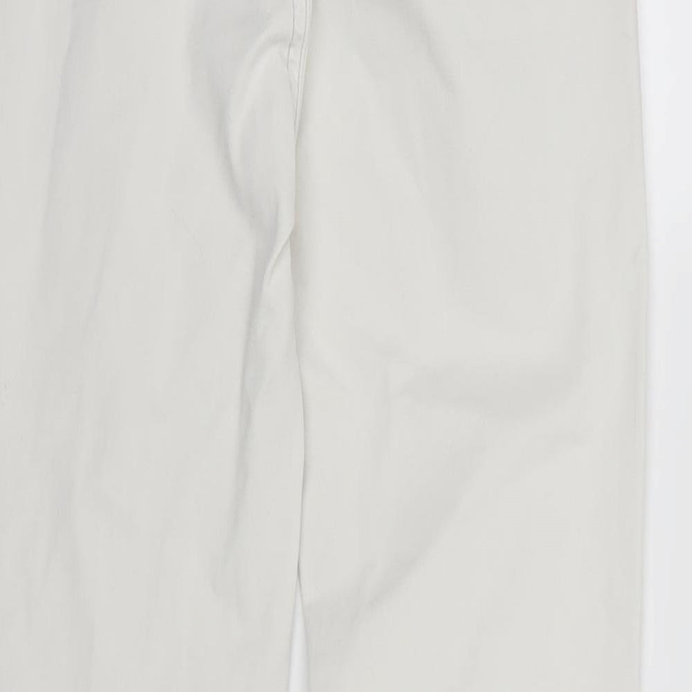 Mango Womens White  Denim Skinny Jeans Size 10 L26 in