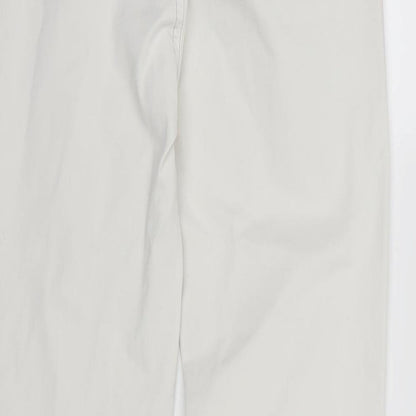 Mango Womens White  Denim Skinny Jeans Size 10 L26 in