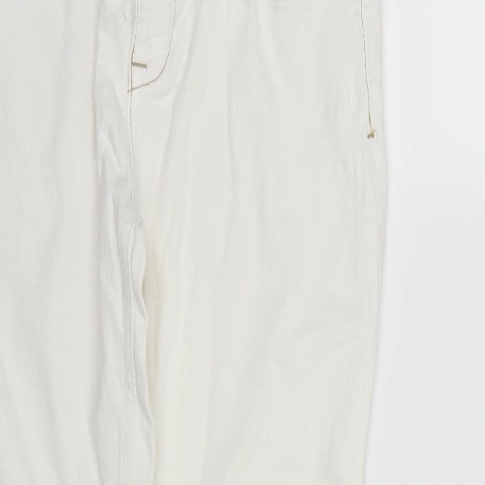 NEXT Womens White  Denim Skinny Jeans Size 8 L27 in