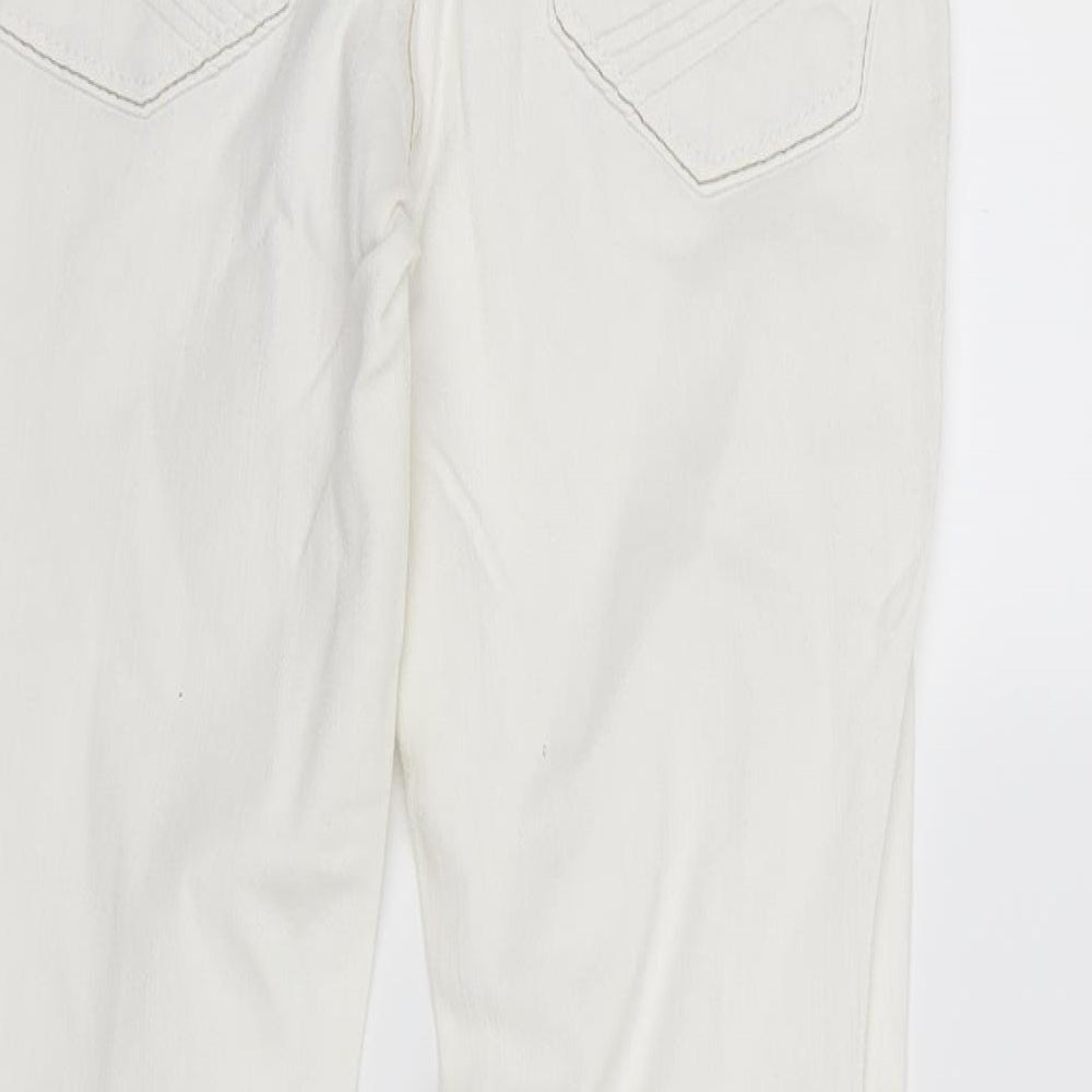 NEXT Womens White  Denim Skinny Jeans Size 8 L27 in