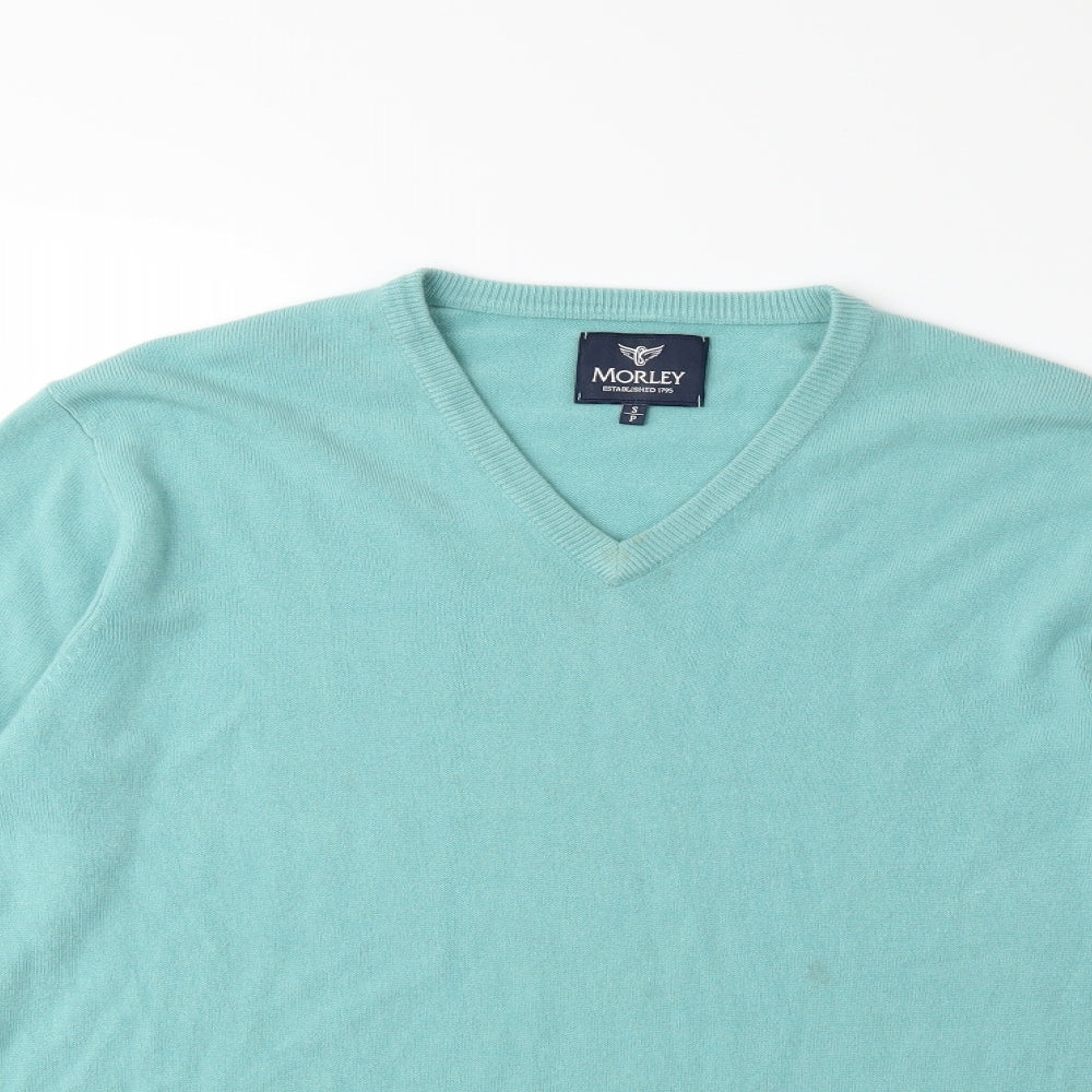 Morley Mens Green  Knit Pullover Jumper Size S