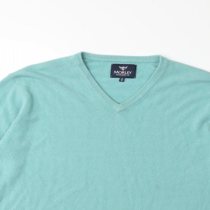 Morley Mens Green  Knit Pullover Jumper Size S