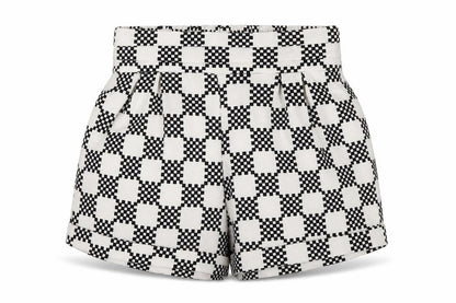 Paper Scissors Womens Multicoloured Geometric  Hot Pants Shorts Size 8