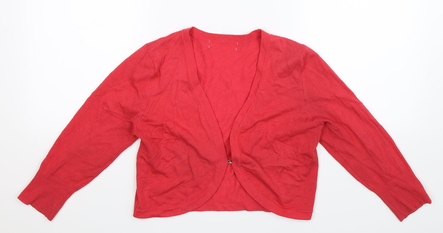 Debenhams Womens Pink  Knit Cardigan Jumper Size 10