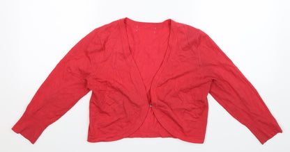 Debenhams Womens Pink  Knit Cardigan Jumper Size 10
