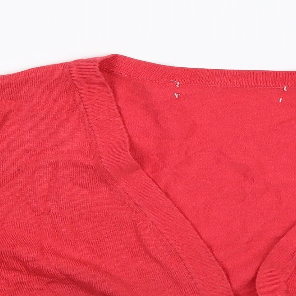 Debenhams Womens Pink  Knit Cardigan Jumper Size 10