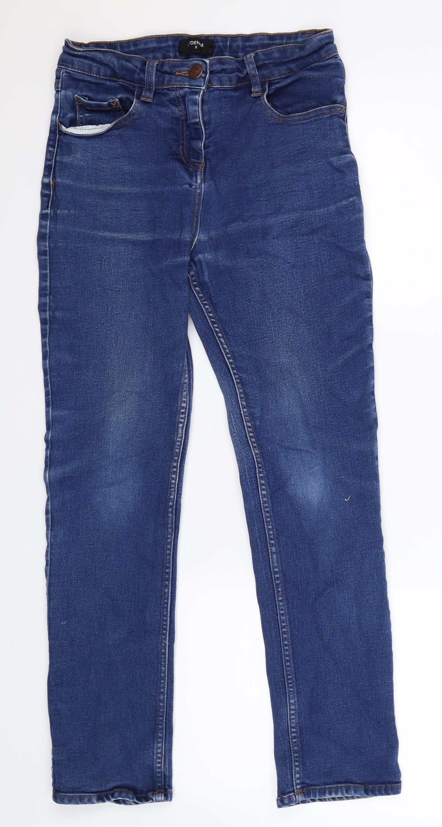 Womens UK Size 8 Papaya Extra-Slim Fit Skinny Blue Jeans