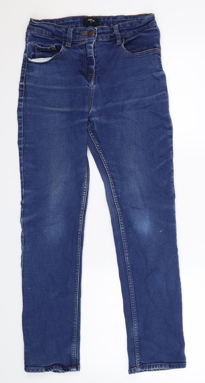Womens UK Size 8 Papaya Extra-Slim Fit Skinny Blue Jeans