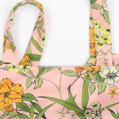 PRETTYLITTLETHING Womens Pink Floral  Basic Tank Size 10