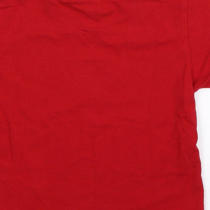 Alba Creation Boys Red   Basic T-Shirt Size 4 Years