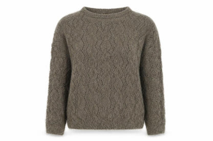 Katsumi Womens Beige  Knit Pullover Jumper Size M