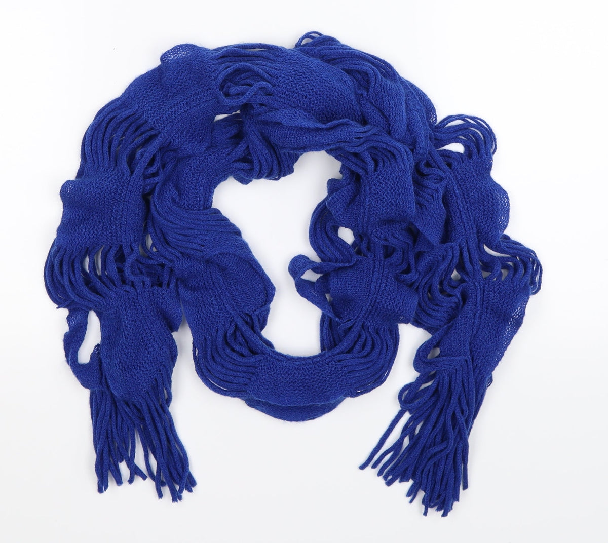 Preworn Womens Blue  Knit  Scarf