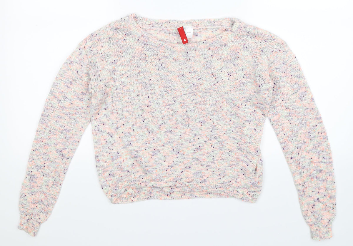 Divided Womens Multicoloured  Knit Pullover Jumper Size 8