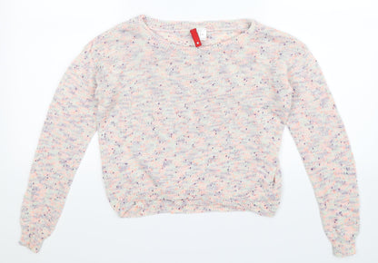 Divided Womens Multicoloured  Knit Pullover Jumper Size 8