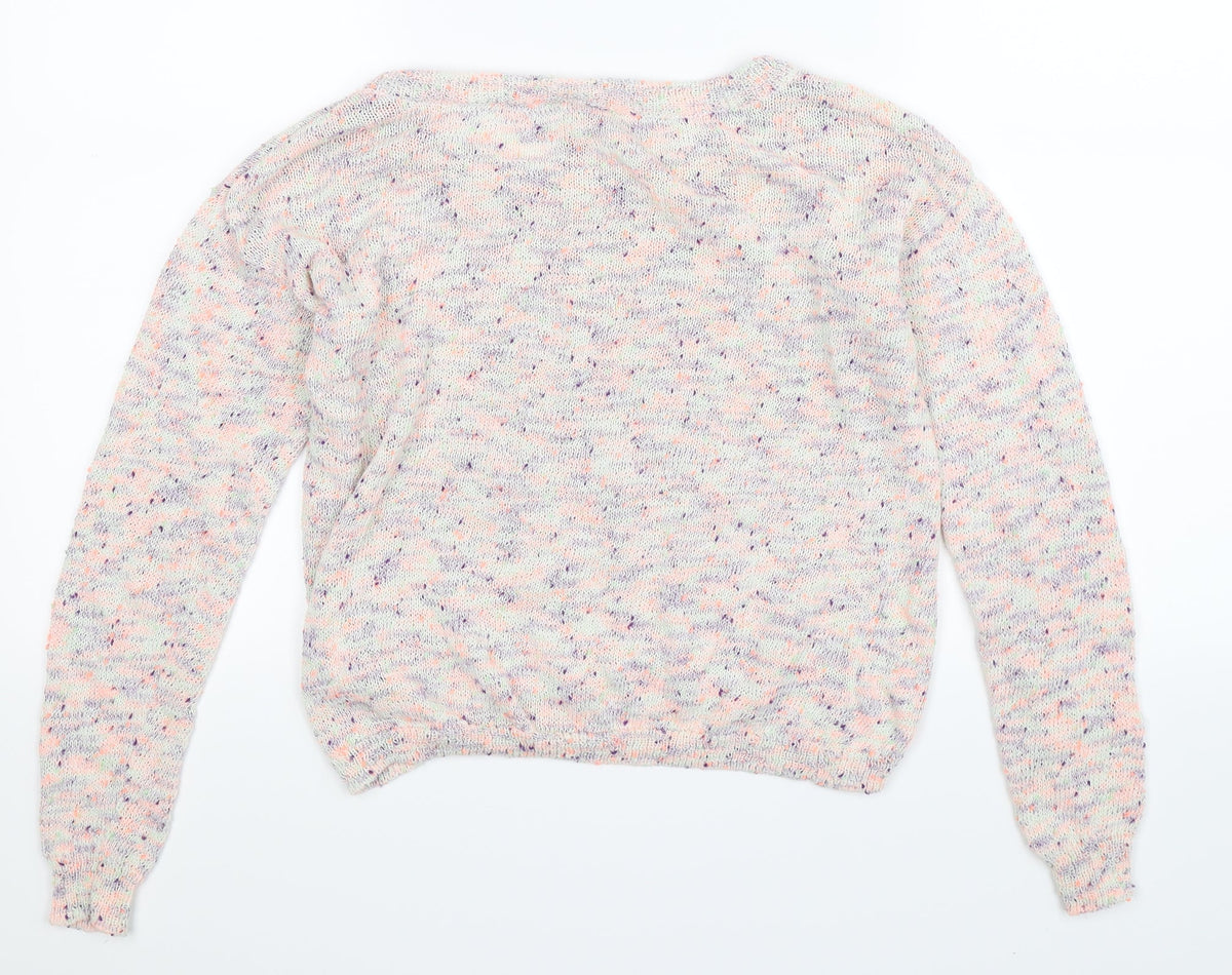 Divided Womens Multicoloured  Knit Pullover Jumper Size 8