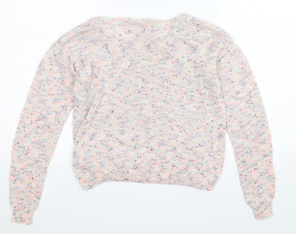 Divided Womens Multicoloured  Knit Pullover Jumper Size 8
