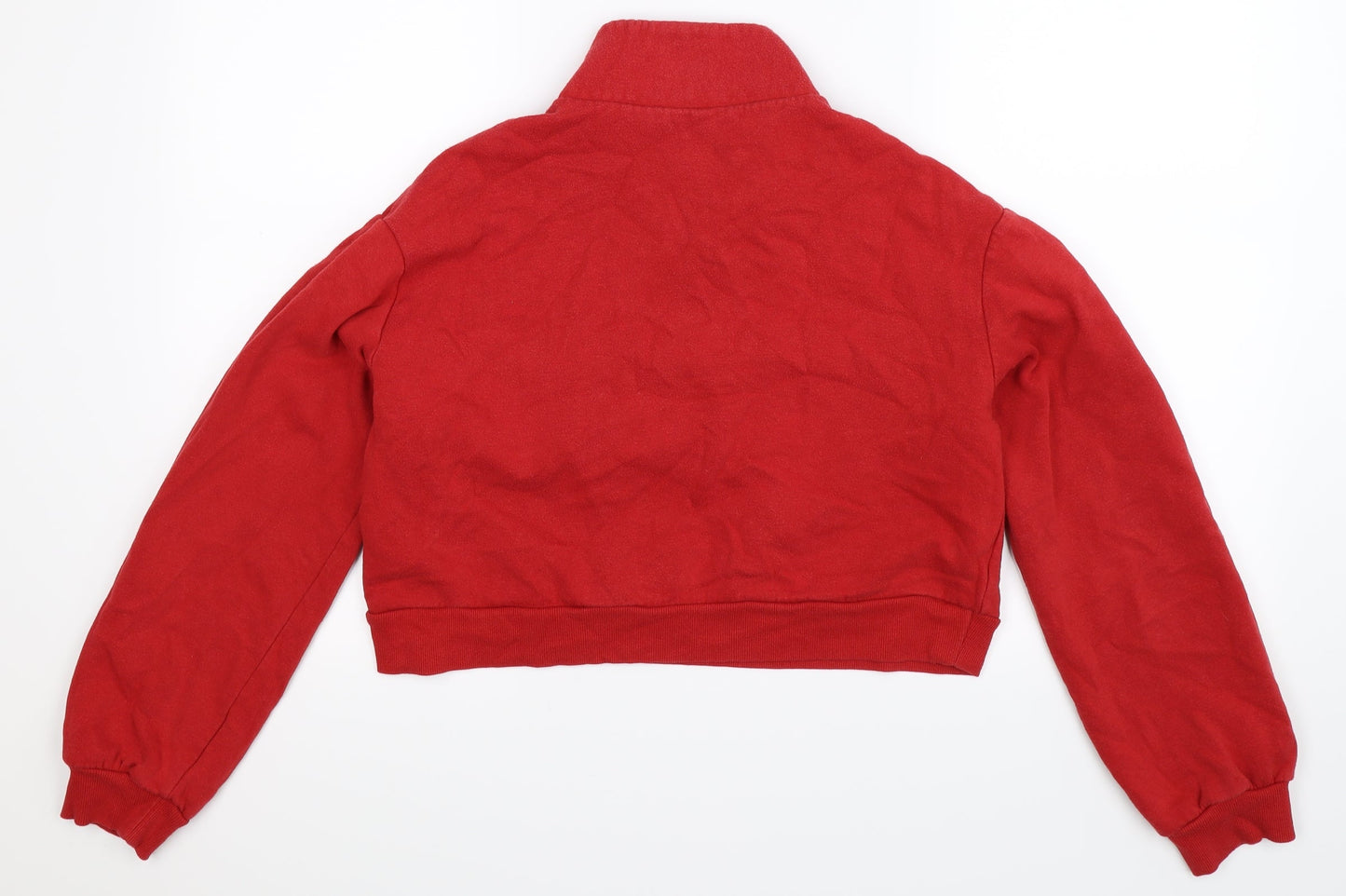 Divided Womens Red   Pullover Sweatshirt Size S